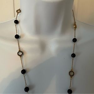 JCrew Black Bead Necklace